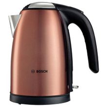 Чайник BOSCH TWK7809, 1,7 л, 2200 Вт, закрытый нагревательный элемент, нержавеющая сталь, медный