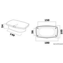 Osculati New Edge water plug w mixer, 16.442.71