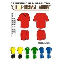 Форма волейбольная, Спортивная Линия, модель №3, мужская форма.