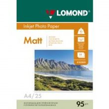 LOMOND 0102130 фотобумага матовая односторонняя А4, 95 г м2, 25 листов