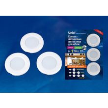 Uniel Встраиваемый светильник Uniel Silver ULM-F40-6W 4200K DIM SENSOR IP20 WHITE ID - 425806