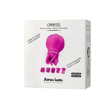 Adrien Lastic Розовый клиторальный стимулятор Caress с 5 заменяемыми насадками