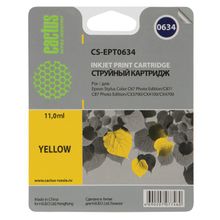 Картридж струйный Cactus CS-EPT0634 желтый для Epson Stylus C67 C87 CX3700 CX4100 CX4700 (10мл)