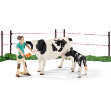 Schleich Семья коров на пастбище