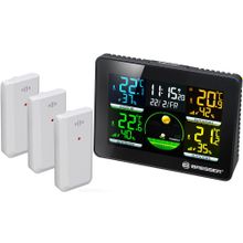 Метеостанция Bresser Thermo Hygro Quadro NLX с тремя датчиками