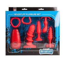 Dream Toys Подарочный набор для мужчин MENZSTUFF VIBRATING PLEASURE SET (красный)