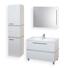 Мебель для ванной Акватон Турин 100 с серебристой панелью