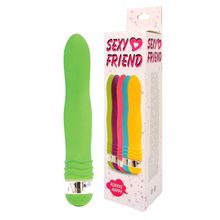 Bior toys Салатовый эргономичный вибратор Sexy Friend - 17,5 см. (салатовый)