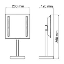 WasserKRAFT Зеркало увеличительное K-1007 с LED-подсветкой