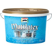 Jobi Mattlatex 2.5 л белая неморозостойкая