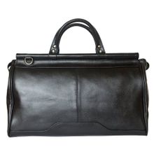 Carlo Gattini Кожаный саквояж Altamura black (арт. 4025-01)