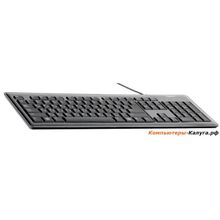 Клавиатура Gembird KB-6050LU-RU, USB, черная, подсветка 3 цвета, ультратонкая с ножничным механизмом