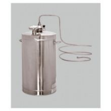 Дистиллятор Первач - Дачно-Деревенский 16Т, домашний 16 л., охладитель, клапан контроля избыточного  давления, используется без водопровода, термометр
