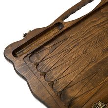 Нарды резные "Медведь" с ручкой