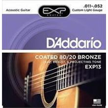 EXP13 COATED 80 20 Струны для акустической гитары Custom Light 11-52 D`Addario