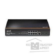 Upvel UP-309GEW Гигабитный управляемый коммутатор 2 уровня, 8-портов PoE+ до 30Вт на порт, два Uplink порта SFP, консольный порт крепление для монтажа в стойку, Maximum PoE Output Power: 140W