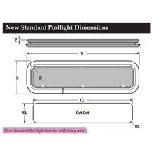 Lewmar Иллюминатор открывающийся Lewmar SS Portlight 393020262 323 x 176 x 4 мм размер 0