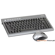 Клавиатура+мышь  A4Tech W 7700N, USB (серый), 2.4G наноприемник, мини