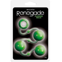 NS Novelties Зеленые анальные шарики Renegade Pleasure Balls