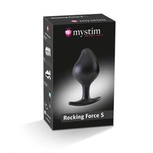 MyStim Анальная пробка Rocking Force S для электростимуляции - 9,5 см.