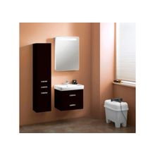 Акватон Мебель для ванной Америна 60 (черный) - Шкаф-колонна подвесная Америна черная