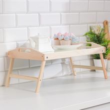 Столик для завтрака складной, 50×30см, с ручками, зеркало