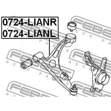 Рычаг Подвески | Перед Лев | Febest арт. 0724LIANL