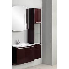 Шкаф-пенал Акватон Севилья гранат высокий