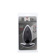 Dream Toys Чёрная анальная пробка BOOTYFUL ANAL PLUG MEDIUM BLACK - 9,8 см. (черный)