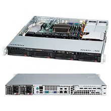 supermicro (smc-cse-813mtq-r400cb black 1u sc813mtq w redundant 400w)