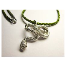Серебряный кулон snake (змея)