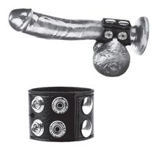 BlueLine Ремень на член и мошонку 1.5  Cock Ring With Ball Strap