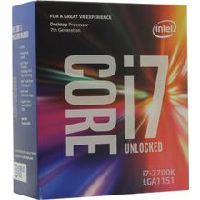 Процессор CPU Intel Core i7-7700K BOX (без кулера) 4.2 GHz   4core   SVGA HD Graphics 630   8Mb   LGA1151