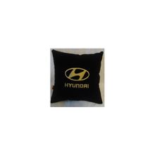  Подушка Hyundai черная вышивка золото