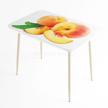 Стол обеденный Титан с фотопечатью на металлических ножках