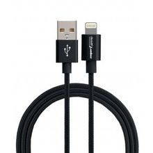 USB-кабель Smarterra STR-AL002M (1м, нейлон, черный)