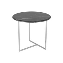 Слайн Стол журнальный Калифорния Альбано черный мрамор