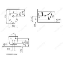 Vitra Биде подвесное Sunrise 5386B003-0288