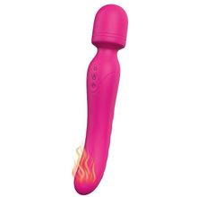 Ярко-розовый жезловый вибратор Heating Bodywand с нагревом - 23,2 см. (236938)