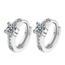 Серьги-кольца c посеребрением (арт. 82138-4)