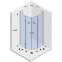 Душевой уголок Riho Polar P309 (120х120)