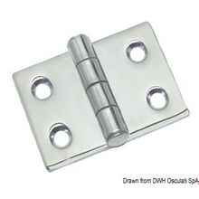 Osculati Protruding hinge 5mm AISI316 50x50 mm, 38.284.00