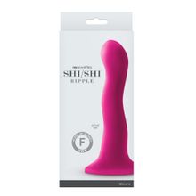 NS Novelties Розовый волнистый фаллоимитатор Shi Shi Ripple 6  Dildo - 19 см.