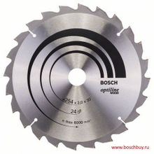 Bosch Пильный диск Optiline Wood 254х30х2.0 24 по дереву (2608640434 , 2.608.640.434)