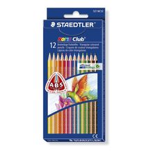 Карандаш цветной NorisClub трехгранный набор 12 цветов, картонный корпус