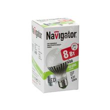 Лампа светодиодная E27  Navigator серии NLL-A60 8W 230V 2700К