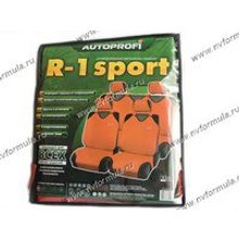 Чехлы майки передние задние + подголовники красные AUTOPROFI R 1 Sport R-802 RD