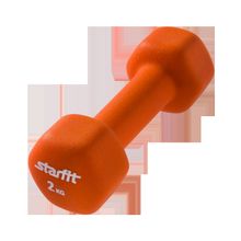 STARFIT Гантель неопреновая DB-201 2 кг, оранжевая