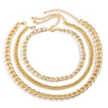 Многослойное колье под золото (арт. 83396-2)