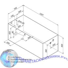 Акриловая ванна Aquanet West 130x70